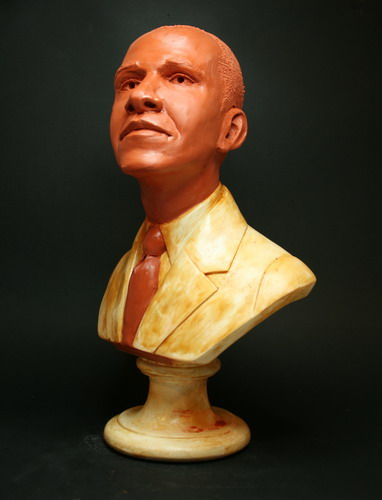 Obama Bust Master right side view